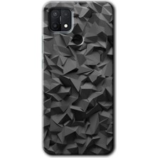 Gramaphone Oppo A15S Kılıf Hd Desen Baskılı Arka Kapak + Kırılmaz Cam - Dark Broke