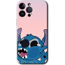 Gramaphone iPhone 14 Pro Kılıf Hd Desen Baskılı Arka Kapak + Kırılmaz Cam - Stitch