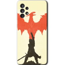 Galaxy A13 Kılıf Hd Desen Baskılı Arka Kapak + Kırılmaz Cam - Dragon Hunter 1