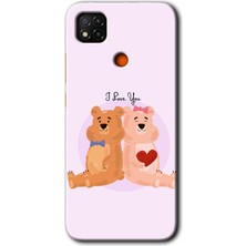 Redmi 9c Kılıf Hd Desen Baskılı Arka Kapak - Sevgili Ayıcık