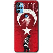 Gramaphone Omix X500 Kılıf Hd Desen Baskılı Arka Kapak + Esnek Nano Cam - Bozkurt Atam