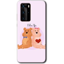 Gramaphone Huawei P40 Pro Kılıf Hd Desen Baskılı Arka Kapak - Sevgili Ayıcık