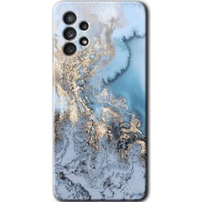 Gramaphone Galaxy A52 Kılıf Hd Desen Baskılı Arka Kapak + Kırılmaz Cam - Eski Mermer