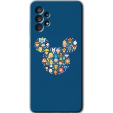 Gramaphone Galaxy A52 Kılıf Hd Desen Baskılı Arka Kapak + Esnek Nano Cam - Mickey
