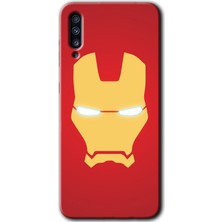 Galaxy A70S Kılıf Hd Desen Baskılı Arka Kapak + Kırılmaz Cam - Ironman