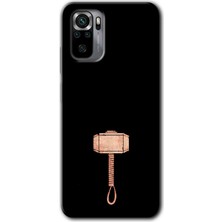 Gramaphone Redmi Note 10 Kılıf Hd Desen Baskılı Arka Kapak - Thor Çekiç