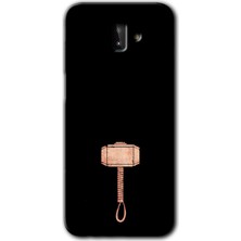 Gramaphone Galaxy J6 Plus Kılıf Hd Desen Baskılı Arka Kapak + Kırılmaz Cam - Thor Çekiç