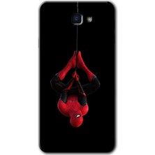 Galaxy J7 Prime 2 Kılıf Hd Desen Baskılı Arka Kapak + Kırılmaz Cam - Örümcek Adam