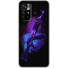 Gramaphone Poco M4 Pro 5g Kılıf Hd Desen Baskılı Arka Kapak + Kırılmaz Cam - Ak