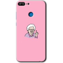 Gramaphone Honor 9 Lite Kılıf Hd Desen Baskılı Arka Kapak - Bad Grandmother