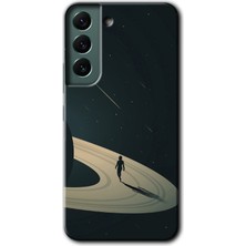 Gramaphone Galaxy S22 Plus Kılıf Hd Desen Baskılı Arka Kapak - Space Planet