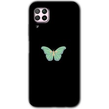 Huawei P40 Lite Kılıf Hd Desen Baskılı Arka Kapak - Butterfly Tree