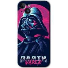 iPhone 14 Plus Kılıf Hd Desen Baskılı Arka Kapak + Esnek Nano Cam - Darth Vader