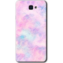 Gramaphone Galaxy J7 Prime 2 Kılıf Hd Desen Baskılı Arka Kapak + Esnek Nano Cam - Pembe-Duman