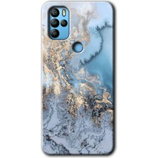 Gramaphone Omix X300 Kılıf Hd Desen Baskılı Arka Kapak + Esnek Nano Cam - Eski Mermer