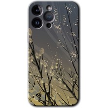 Gramaphone iPhone 14 Pro Max Kılıf Hd Desen Baskılı Arka Kapak - Branches Flowers