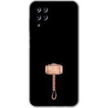 Gramaphone Galaxy M12 Kılıf Hd Desen Baskılı Arka Kapak + Esnek Nano Cam - Thor Çekiç