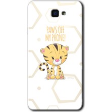 Gramaphone Galaxy J7 Prime 2 Kılıf Hd Desen Baskılı Arka Kapak + Kırılmaz Cam - Sevimli Kedi 1