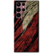 Gramaphone Galaxy S22 Ultra Kılıf Hd Desen Baskılı Arka Kapak - Kumaş Deseni 6