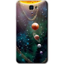 Gramaphone Galaxy J7 Prime 2 Kılıf Hd Desen Baskılı Arka Kapak + Kırılmaz Cam - Cosmos