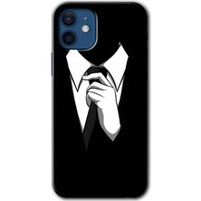 Gramaphone iPhone 12 Mini Kılıf Hd Desen Baskılı Arka Kapak - Smokin