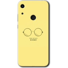 Gramaphone Honor 8A Kılıf Hd Desen Baskılı Arka Kapak + Esnek Nano Cam - Be Honest
