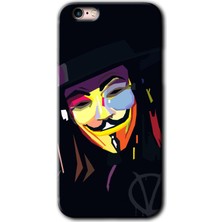 Gramaphone iPhone 6s Plus Kılıf Hd Desen Baskılı Arka Kapak + Kırılmaz Cam - Vendetta