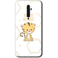 Oppo Reno 2z Kılıf Hd Desen Baskılı Arka Kapak + Esnek Nano Cam - Sevimli Kedi 1