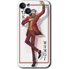 Gramaphone iPhone 14 Plus Kılıf Hd Desen Baskılı Arka Kapak + Esnek Nano Cam - Joker Iskambil