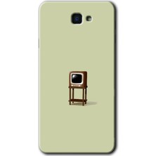 Gramaphone Galaxy J7 Prime 2 Kılıf Hd Desen Baskılı Arka Kapak + Kırılmaz Cam - Retro-Tv