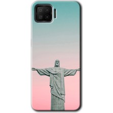 Gramaphone Oppo A73 Kılıf Hd Desen Baskılı Arka Kapak + Esnek Nano Cam - Rio