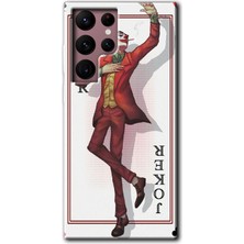 Gramaphone Galaxy S22 Ultra Kılıf Hd Desen Baskılı Arka Kapak - Joker Iskambil