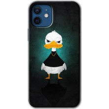Gramaphone iPhone 12 Kılıf Hd Desen Baskılı Arka Kapak - Angry Duck