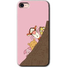 Gramaphone iPhone 7 Kılıf Hd Desen Baskılı Arka Kapak + Esnek Nano Cam - Winnie The Pooh