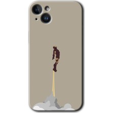 iPhone 14 Plus Kılıf Hd Desen Baskılı Arka Kapak + Esnek Nano Cam - Ironman-Airport
