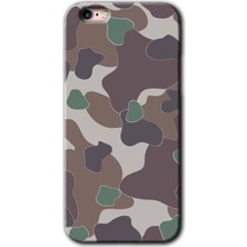 Gramaphone iPhone 6s Plus Kılıf Hd Desen Baskılı Arka Kapak + Kırılmaz Cam - Kamuflaj 11