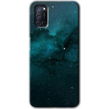 Gramaphone Oppo A92 Kılıf Hd Desen Baskılı Arka Kapak + Kırılmaz Cam - Yıldızlararası