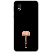 Galaxy A01 Core Kılıf Hd Desen Baskılı Arka Kapak + Esnek Nano Cam - Thor Çekiç