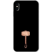 Gramaphone iPhone x Kılıf Hd Desen Baskılı Arka Kapak - Thor Çekiç