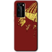 Gramaphone Huawei P40 Pro Kılıf Hd Desen Baskılı Arka Kapak + Kırılmaz Cam - Zoo