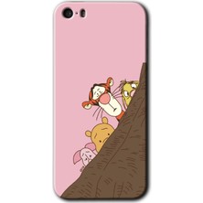 iPhone 5s Kılıf Hd Desen Baskılı Arka Kapak + Kırılmaz Cam - Winnie The Pooh