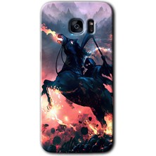 Gramaphone Galaxy S7 Edge Kılıf Hd Desen Baskılı Arka Kapak + Esnek Nano Cam - Bloodhorne