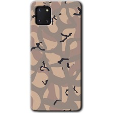 Gramaphone Galaxy Note 10 Lite Kılıf Hd Desen Baskılı Arka Kapak + Kırılmaz Cam - Kamuflaj 6
