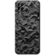 Gramaphone Galaxy M12 Kılıf Hd Desen Baskılı Arka Kapak + Esnek Nano Cam - Dark Broke