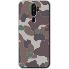 Gramaphone Oppo A5 2020 Kılıf Hd Desen Baskılı Arka Kapak - Kamuflaj 11