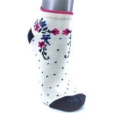 Socks Master 3'lü. Bayan Pamuklu Patik. ''y'' Topuk & ''2 Ip'' Dolgun Örgü.