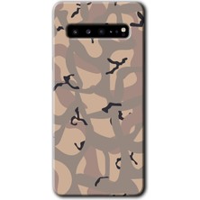 Gramaphone Galaxy S10 Plus Kılıf Hd Desen Baskılı Arka Kapak + Kırılmaz Cam - Kamuflaj 6
