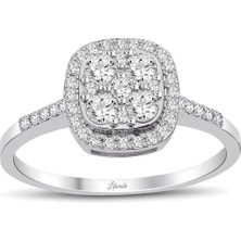 Lilarote 0.70 Ct Pırlanta Coronet Yüzük