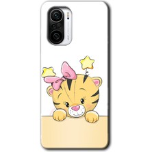Gramaphone Redmi K40 Kılıf Hd Desen Baskılı Arka Kapak - Sevimli Kedi