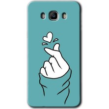 Gramaphone Galaxy J7 2016 Kılıf Hd Desen Baskılı Arka Kapak + Kırılmaz Cam - Mutluluk